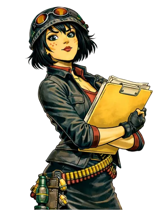 cartoon woman